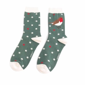 Bamboo Socks - Robins